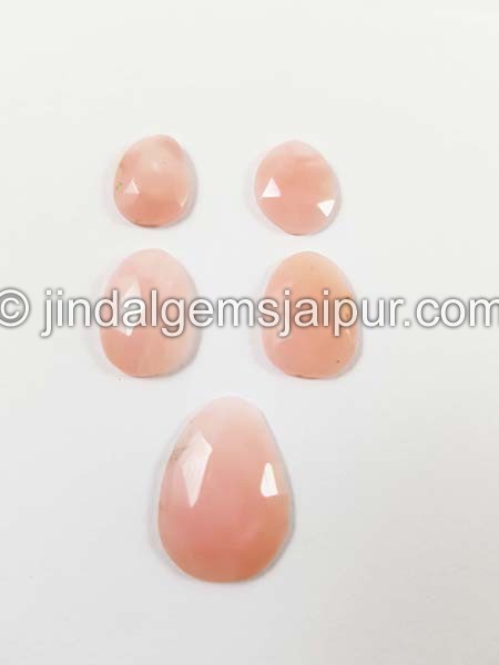 Pink Opal Rose Cut Slices